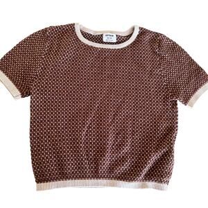 Cotton On Brown Short Sleeve Sweater - Women's Top